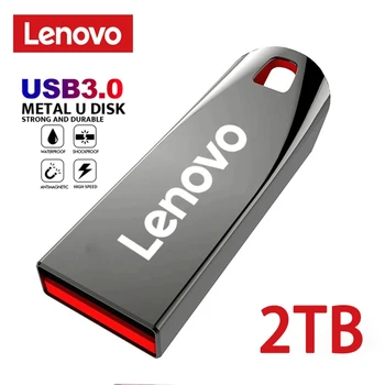 Lenovo 2 ТБ Usb 3,0 Флэш-накопители Высокоскоростная Металлическая Флешка 1 ТБ 512 ГБ 256 ГБ Портативный USB-накопитель Водонепроницаемый Memoria Usb Flash Disk