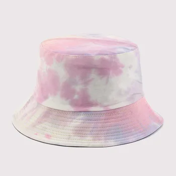 2022 Хлопчатобумажная осенне-зимняя шапка-ведро с галстуком-краской, Рыболовные Кепки, Мужские Женские плоские кепки для рыбаков