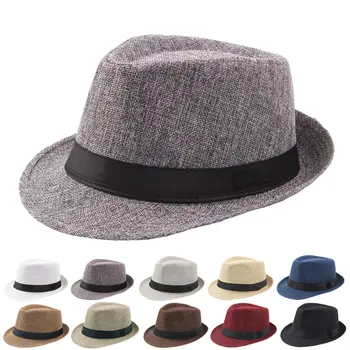 2022 Новые Весенне-Летние Ретро Мужские Шляпы Fedoras Топ Джазовая Клетчатая Шляпа Для Взрослых Шляпы-Котелки Классическая Версия Вводные Шляпы
