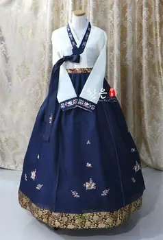2020 Топовое Женское платье Ханбок, сшитое на заказ Корейскими традиционными национальными костюмами Ханбок, праздничное игровое платье в подарок