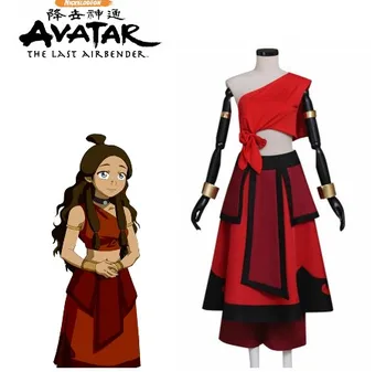Аватар Последний Маг Воздуха Катара Косплей костюм взрослый женский наряд на заказ костюм для Хэллоуина