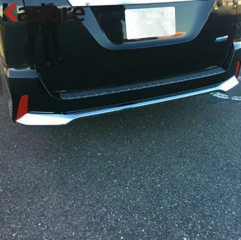 Для Nissan Serena 2016-2019 Задняя дверь автомобиля, нижняя хромированная отделка заднего бампера, полоски, наклейки, покрытие для укладки, внешние аксессуары
