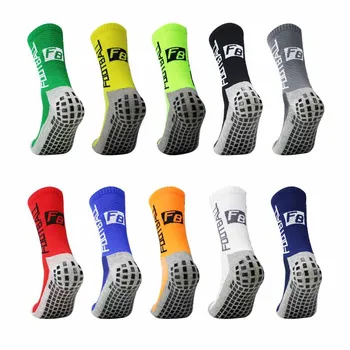 Новые Футбольные спортивные носки, противоскользящие футбольные носки, Утолщенные дышащие футбольные носки, Мужские Женские носки для бега на открытом воздухе, Велосипедные носки
