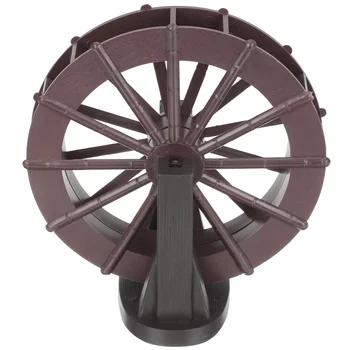 Микро Водяное колесо с Кронштейном Украшение Скала Водяное колесо Микро Реквизит для фотосъемки Случайный стиль
