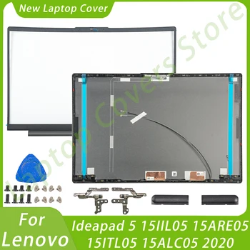 Новый Для Lenovo Ideapad 5 15IIL05 15ARE05 15ITL05 15ALC05 2020 2021 Задняя крышка ЖК-дисплея Передняя Панель Петли Нижней Части Подставки Заменить