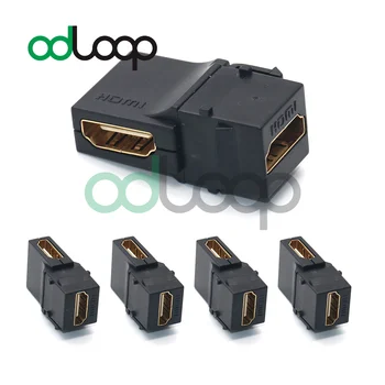 ODLOOP 5-Pack 90-Градусная HDMI-Трапецеидальная вставка для подключения адаптера к настенной плите