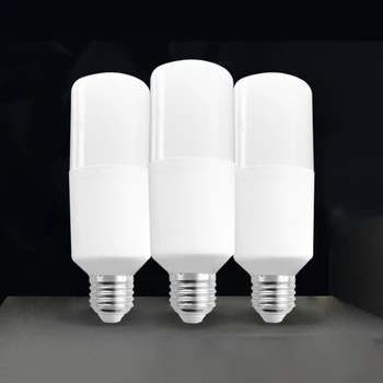 LED E14 E27 Свеча Лампочка Энергосберегающий Цилиндр 7 Вт 9 Вт 220 В Светодиодная лампа Decorativas для домашнего освещения Замена ламп мощностью 12 Вт