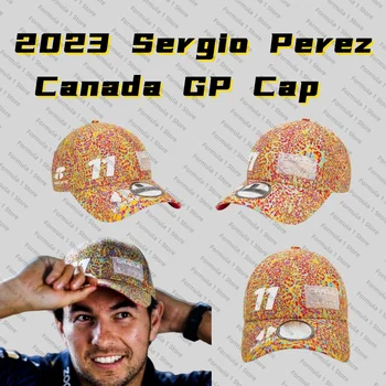 Официальный Высококачественный Красный Цвет Bull Racing 2023 F1 Sergio Perez Canada GP Кепка Солнцезащитная Кепка Formula One Бейсболка для Болельщиков