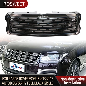 Полностью Черная Решетка Переднего Бампера ABS Для Land Rover Range Rover Vogue 2013-2017 Гоночные Решетки В Стиле Автобиографии L405 LR052715