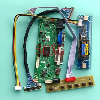 Плата контроллера с ЖК-дисплеем и матрицей Подходит для N154I4 TX39D80VC1GAA VGA DVI HDMI-Совместимый 30-контактный LVDS DIY Kit 1280*800 15,4 