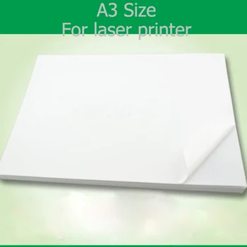 50 Листов Хорошего качества печати, Водонепроницаемая Белая виниловая наклейка формата А3 Для лазерного принтера
