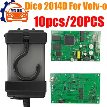 DICE 2014D Dice 2014D Для Volv-o Полночиповый диагностический инструмент M32CM30855FJGP OBD2 Добавляет Новую модель С коммуникационным оборудованием EWD