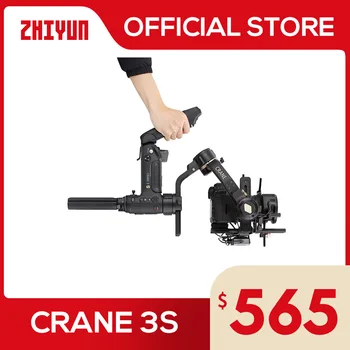 ZHIYUN Официальный кран 3S-E/Crane 3S 3-Осевой Ручной Карданный Подвес Грузоподъемностью 6,5 кг для Видеокамеры, Стабилизатор для зеркальной камеры, Новое Поступление