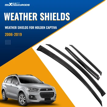 4 шт. Погодные щитки для внедорожника Holden Captiva CG 2007-2018 Солнцезащитный козырек