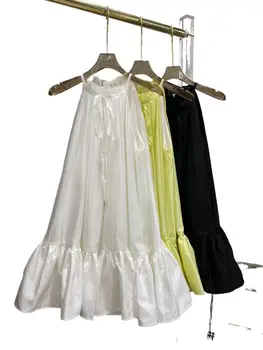 2023 Женская одежда Трапециевидное плиссированное платье 0731
