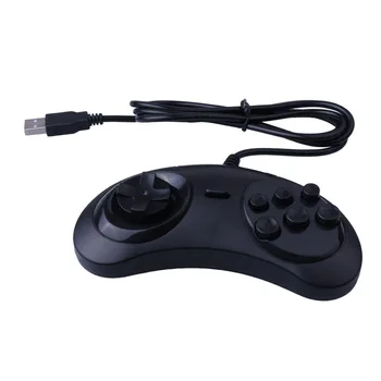 200 шт. USB геймпад с 6 кнопками Игровой контроллер для S-EGA Mega-Drive2 PC M-AC