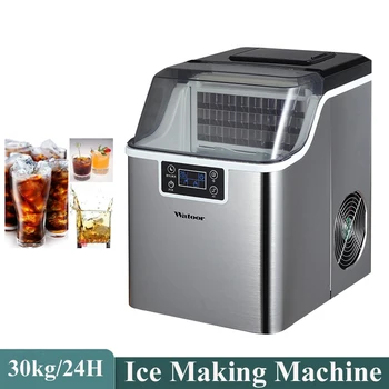 Ice Cube Maker Коммерческая домашняя настольная Автоматическая мини-электрическая машина для приготовления льда с функцией самоочистки Льдогенератор