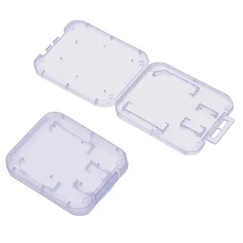 10 шт. Прозрачный пластиковый чехол для карт памяти, флешка, коробка для хранения карт Micro SD TF, защитный держатель