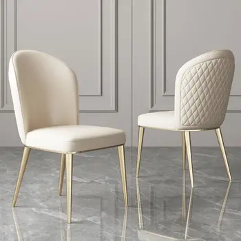 Роскошный обеденный стул в скандинавском стиле, современный простой мягкий стул с сумкой на спинке, итальянская дизайнерская мебель для дома в ресторане отеля