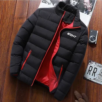 Зимнее мужское толстое спортивное пальто с хлопковой подкладкой 2023, мужской кардиган со стоячим воротником, уличная куртка с хлопковой подкладкой, повседневное пальто, теплое мужское
