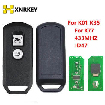 XNRKEY 433 МГц ID47 Дистанционный Ключ и оболочка для ключей Для Honda для K01 K77 K35V3 ADV SH 150 Forza 300 125 PCX150 2018 Мотоцикл Скутер