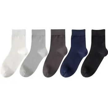 Дышащие хлопковые летние Мужские спортивные носки со средней трубкой, Мужские Чулочно-носочные изделия, Сетчатые носки, Носки до щиколотки