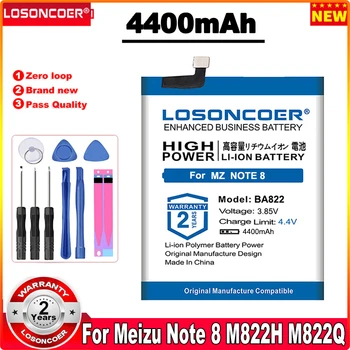 LOSONCOER 4400 мАч BA822 Аккумулятор Для Meizu Note8 Note 8 M822H M822Q Аккумулятор смартфона