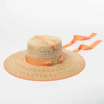Качественные Солнцезащитные Шляпы для Женщин, Пляжные Шляпы с широкими полями и защитой от ультрафиолета UPF 50 +, Соломенная Кепка с лентой, Пляжная шляпа-дерби Kuntucky