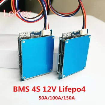 Плата защиты литий-железо-фосфатной батареи BMS 4S12V Lifepo4 180A 150A 100A 50A с высоким током 3,2 В BMS PCM с балансом