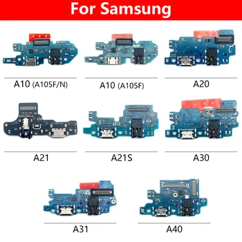 20 штук, Оригинальный USB Разъем Зарядного устройства, плата порта зарядки Для Samsung A71 A70 A51 A50 A41 A40 A31 A30 A21S A20 A60 A105F A105FN