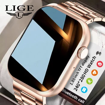 LIGE 2023 Новые смарт-часы Для женщин Bluetooth Call Здоровье, кровяное давление, Жизнь, Водонепроницаемый Фитнес-трекер с полным касанием, Мужские Умные часы