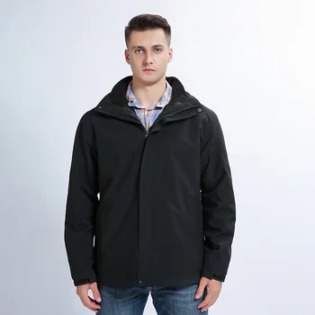 Уличная тактическая ветрозащитная водонепроницаемая дышащая куртка, три в одном, съемная флисовая подкладка, Походное пальто для альпинизма