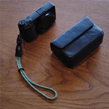 Сумка для фотоаппарата из воловьей кожи, цифровая Портативная сумка, Кожаный Мягкий чехол, Сумка для хранения фотоаппарата SONY Ricoh GR2 GR3 Canon