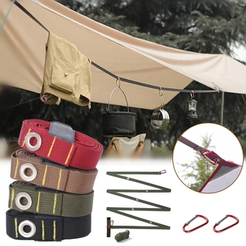 Удлинительный ремень для палатки на открытом воздухе, Многофункциональная Бельевая веревка, Ветрозащитная Веревка на шнурке, Веревка для кемпинга, Аксессуары для кемпинга