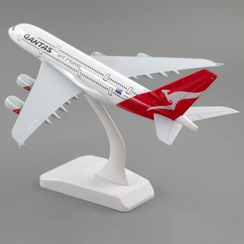 18 см Самолет Airbus A380 Spirit of Australia Qantas Сплав Модель самолета Игрушки для Детей Коллекция Подарков Украшение стола