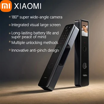 Xiaomi Smart Внешний Дверной Замок Электронный M20 Визуальный Биометрический Отпечаток пальца с Большим Экраном/Пароль/Ключ Разблокировки/USB Аварийная Зарядка