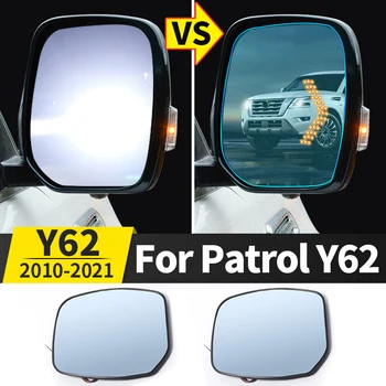 Зеркало заднего вида С Подогревом Подходит для Nissan Patrol Y62 2010-2021 Обновление Модификация Аксессуары Внешние Детали Демистор