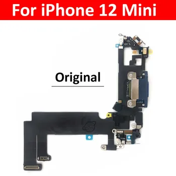 5 шт./лот, разъем для зарядки через USB, док-станция, зарядная плата, гибкий кабель для iPhone 12 mini, запасные части