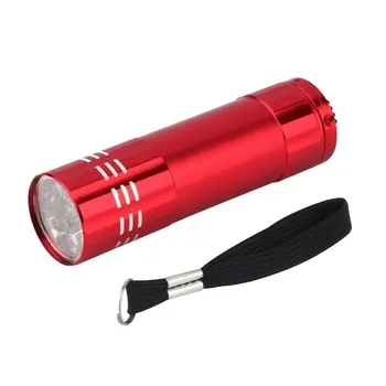 мини-фонарик с 9 светодиодами, белая светодиодная лампа, мощная вспышка, переносные маленькие карманные фонарики, ручка-фонарик для пеших прогулок, кемпинга