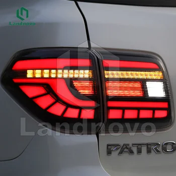 Landnovo кузовные детали автомобиля в сборе задний фонарь Замена светодиодной лампы для Nissan Patrol 2012-2018 задний фонарь автомобиля