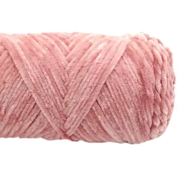 Зимняя бархатная синельная пряжа ручной вязки средней толщины из искусственной шерсти, нить для вязания крючком, шарф, свитер, одеяло 
