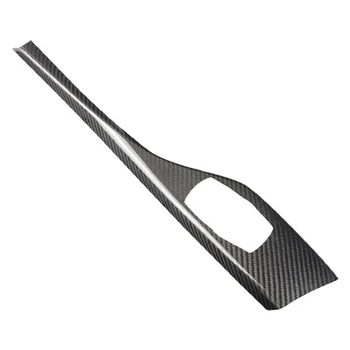 RHD из настоящего углеродного волокна для BMW 1-2 серии F20 F21 F22, Аксессуары, Наклейка, Автомобильная Мультимедийная ручка, панель, крышка, внутренняя отделка