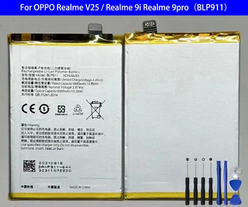 Аккумулятор BLP911 Для OPPO Realme V25/Realme 9i Realme 9pro Ремонтная Деталь Оригинальной Емкости Аккумуляторы для мобильных телефонов Bateria