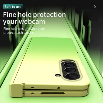 Противоударный матовый чехол для Samsung Galaxy Z Fold 5, ультратонкий чехол, защита на шарнирах, жесткий пластиковый чехол для Samsung Z Fold5 Case
