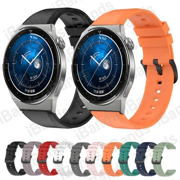 Силиконовый ремешок для Huawei Watch GT 3 Pro, резиновая лента GT 2 46 мм, спортивный браслет, часы 3 3 Pro, Аксессуары для ремешка для часов