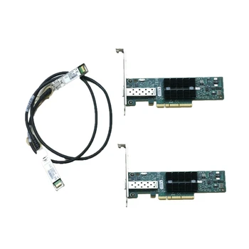 Сетевая карта 10G 2x MNPA19-XTR Сетевой адаптер Mellanox ConnectX-2 10Gb Fast NIC с кабелем SFP + длиной 1 М/39,4 дюйма