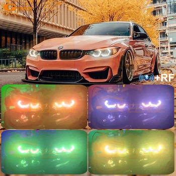 Для BMW 4 Серии F32 F33 F36 F82 F83 M4 Ультраяркая Концепция Культового Стиля Динамичный Многоцветный RGB LED Angel Eyes Halo Кольца