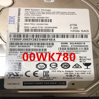 Новый Оригинальный жесткий диск для IBM V7000 GEN2 2 ТБ 2,5 