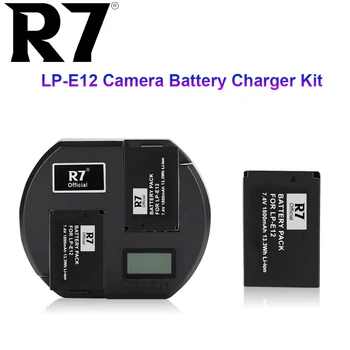 R7 Аккумуляторная Батарея LP-E12 LPE12 1800 мАч 7,4 В Литий-ионные Аккумуляторы ЖК-Дисплей USB Зарядное Устройство Для Canon EOS M EOS M50 EOS M100