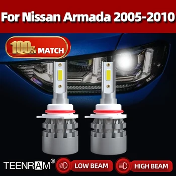 40000LM 4 Сторонние Лампы Автомобильных Фар 9005 HB3 9006 HB4 Авто Фары 6000 K Белый Для Nissan Armada 2005 2006 2007 2008 2009 2010